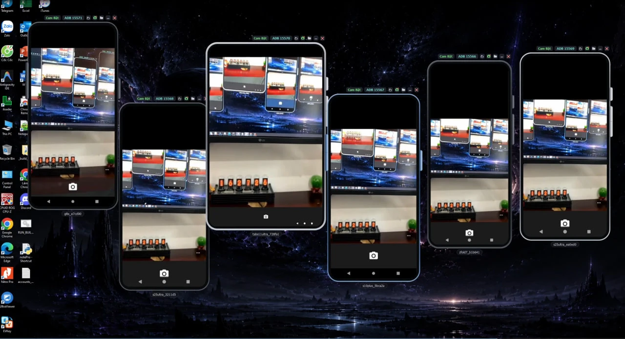 Một điện thoại thật làm camera dùng chung cho cả nhóm máy Android